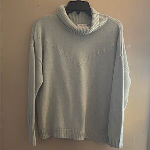 Wrap London Light Gray Turtleneck Sweater